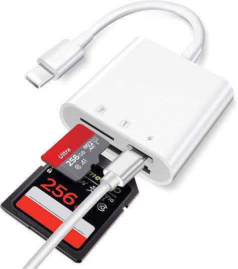 memory card readers for iphone|Apple MFi Certified Lightning to Micro SD Card Reader for .